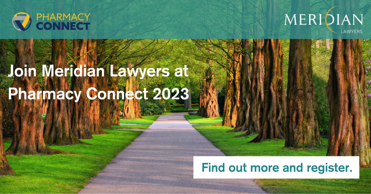 Meridian Lawyers present at Pharmacy Connect 2023